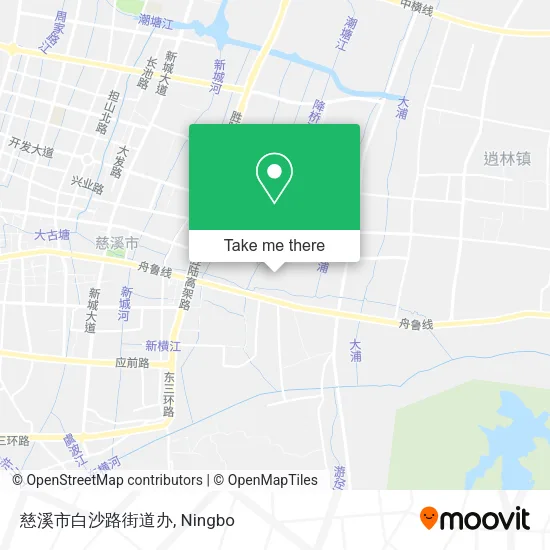 慈溪市白沙路街道办 map