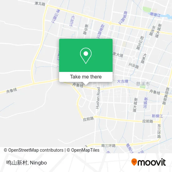 鸣山新村 map