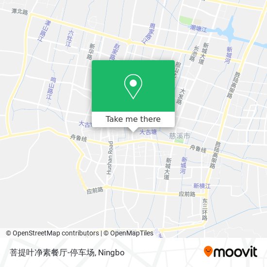 菩提叶净素餐厅-停车场 map
