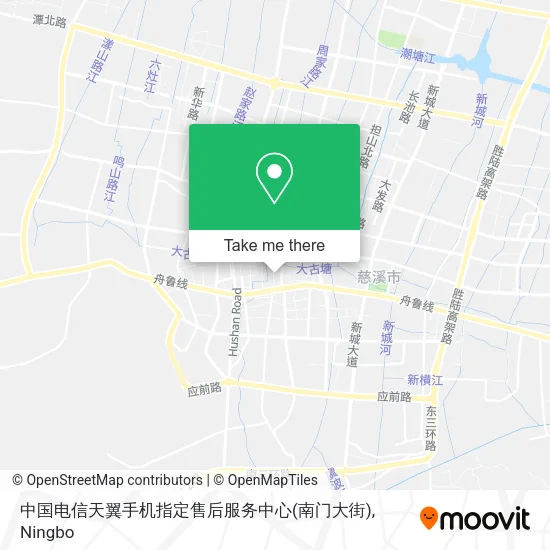 中国电信天翼手机指定售后服务中心(南门大街) map