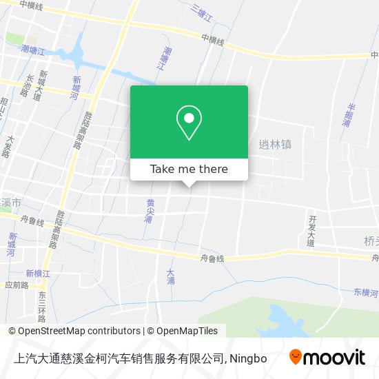 上汽大通慈溪金柯汽车销售服务有限公司 map