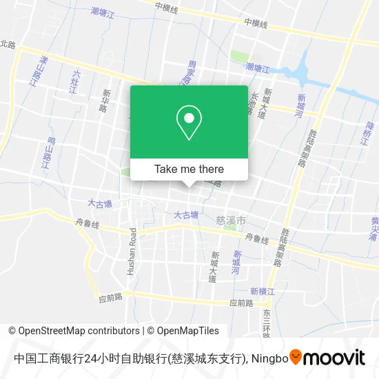 中国工商银行24小时自助银行(慈溪城东支行) map