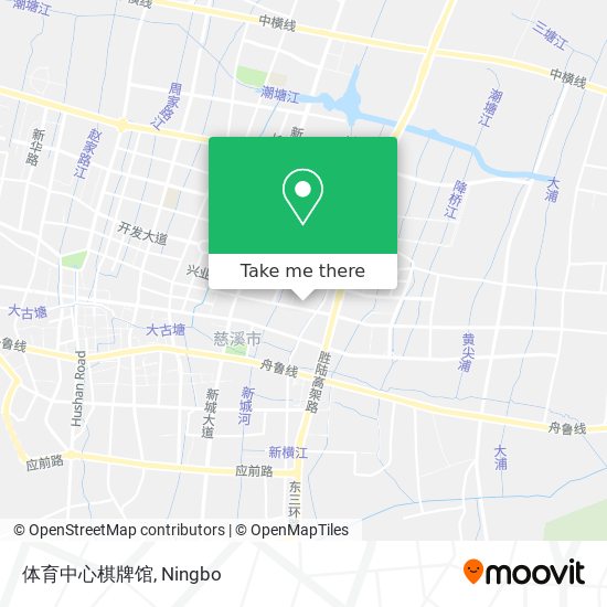 体育中心棋牌馆 map