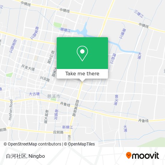 白河社区 map