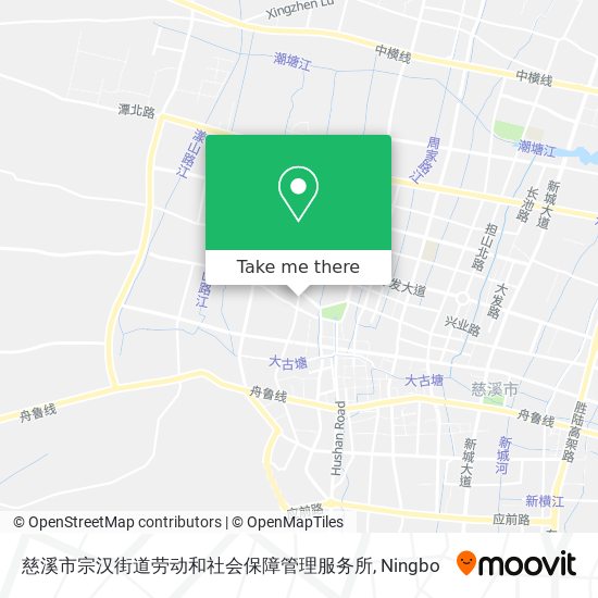 慈溪市宗汉街道劳动和社会保障管理服务所 map
