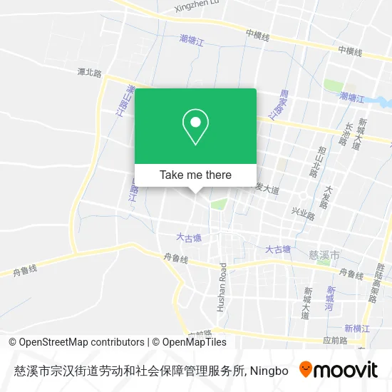 慈溪市宗汉街道劳动和社会保障管理服务所 map