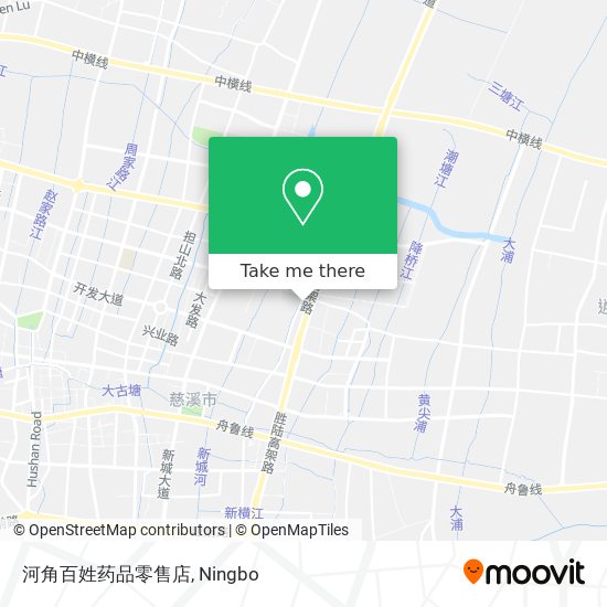 河角百姓药品零售店 map