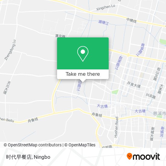 时代早餐店 map