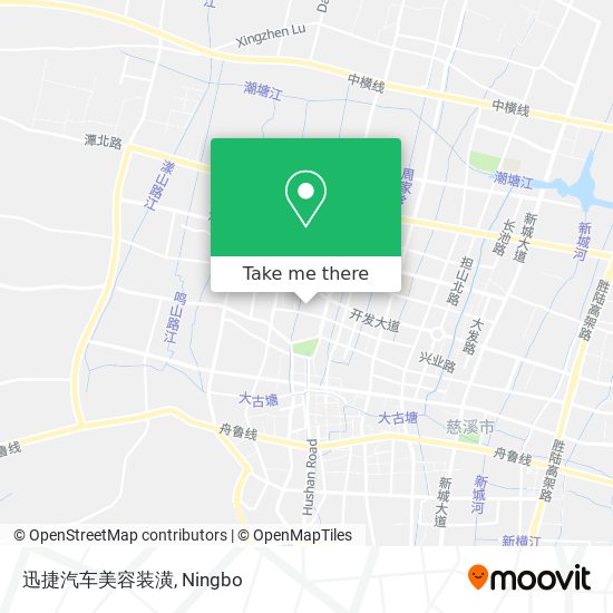 迅捷汽车美容装潢 map