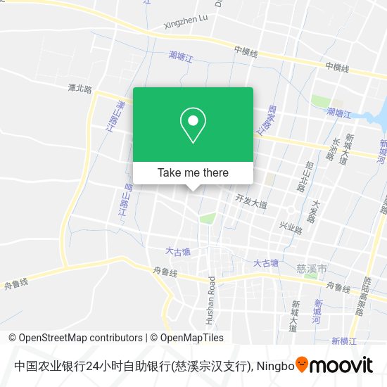 中国农业银行24小时自助银行(慈溪宗汉支行) map