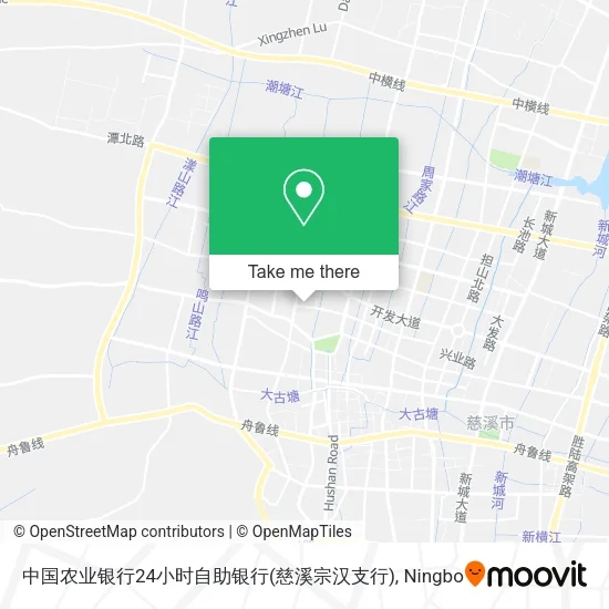中国农业银行24小时自助银行(慈溪宗汉支行) map