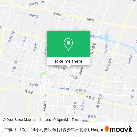 中国工商银行24小时自助银行(青少年宫北路) map