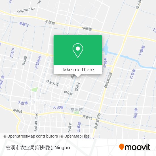 慈溪市农业局(明州路) map