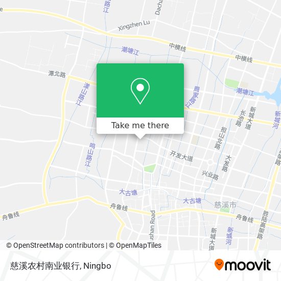 慈溪农村南业银行 map
