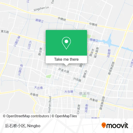 后石桥小区 map