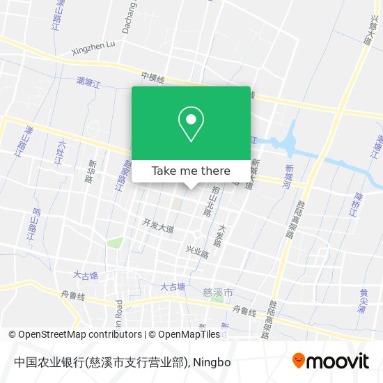 中国农业银行(慈溪市支行营业部) map