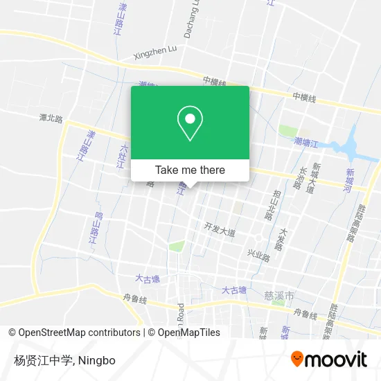 杨贤江中学 map