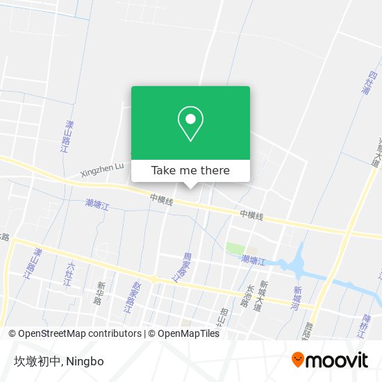 坎墩初中 map