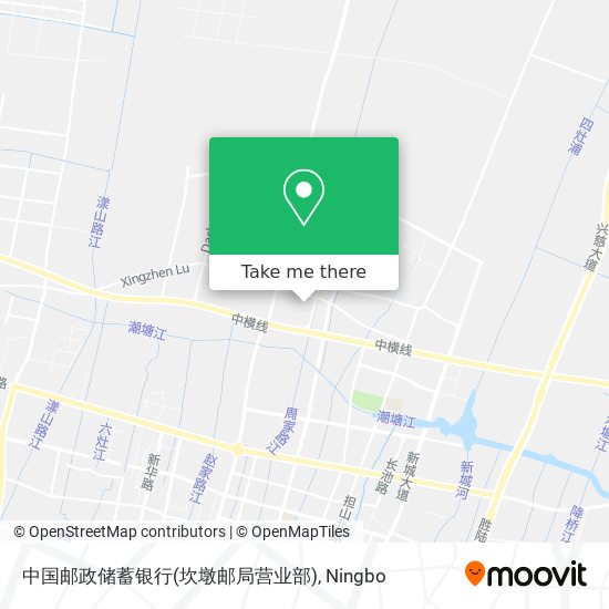 中国邮政储蓄银行(坎墩邮局营业部) map
