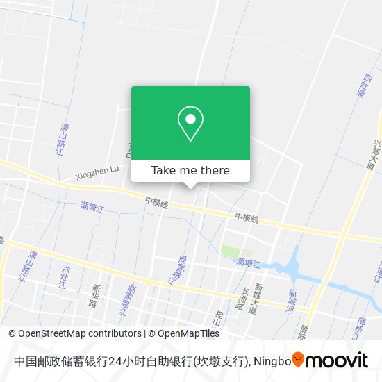 中国邮政储蓄银行24小时自助银行(坎墩支行) map