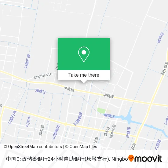 中国邮政储蓄银行24小时自助银行(坎墩支行) map