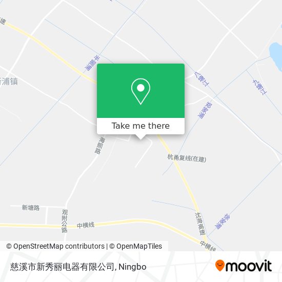 慈溪市新秀丽电器有限公司 map