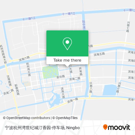 宁波杭州湾世纪城汀香园-停车场 map