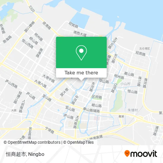 恒商超市 map