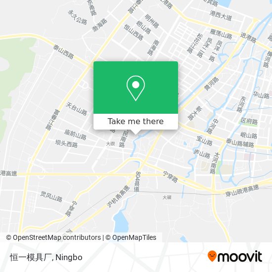 恒一模具厂 map