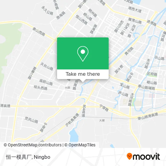 恒一模具厂 map