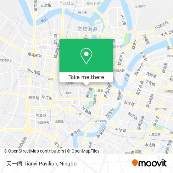 天一阁 Tianyi Pavilion map