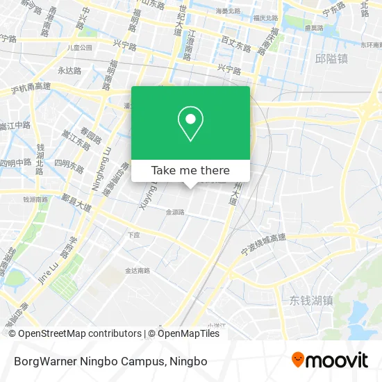 BorgWarner Ningbo Campus map