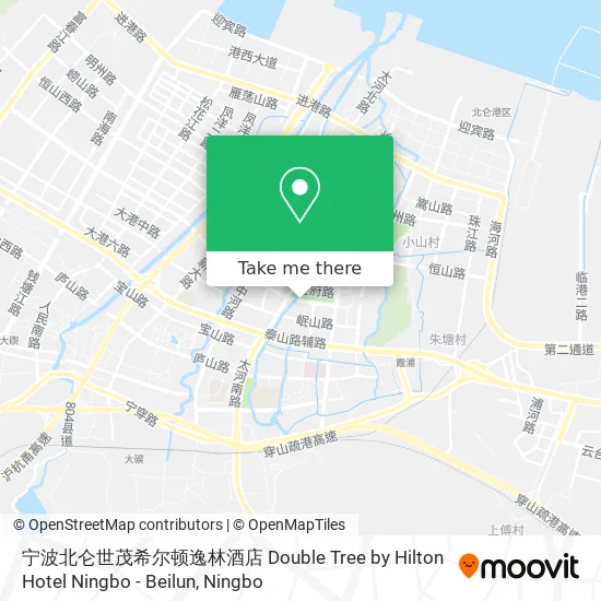 宁波北仑世茂希尔顿逸林酒店 Double Tree by Hilton Hotel Ningbo - Beilun map