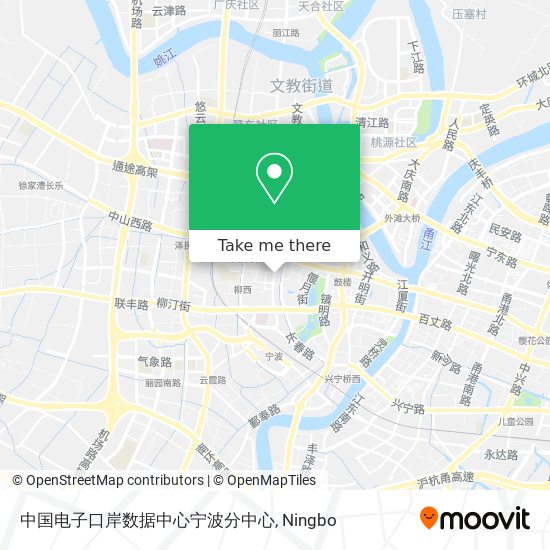 中国电子口岸数据中心宁波分中心 map