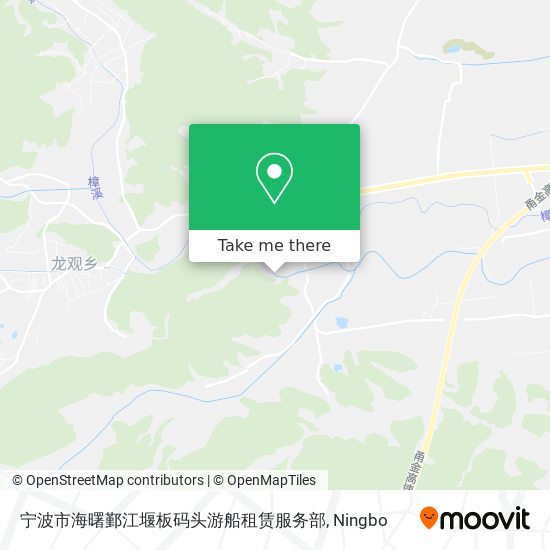 宁波市海曙鄞江堰板码头游船租赁服务部 map