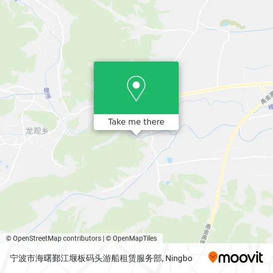 宁波市海曙鄞江堰板码头游船租赁服务部 map