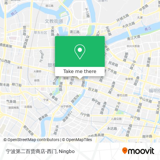 宁波第二百货商店-西门 map
