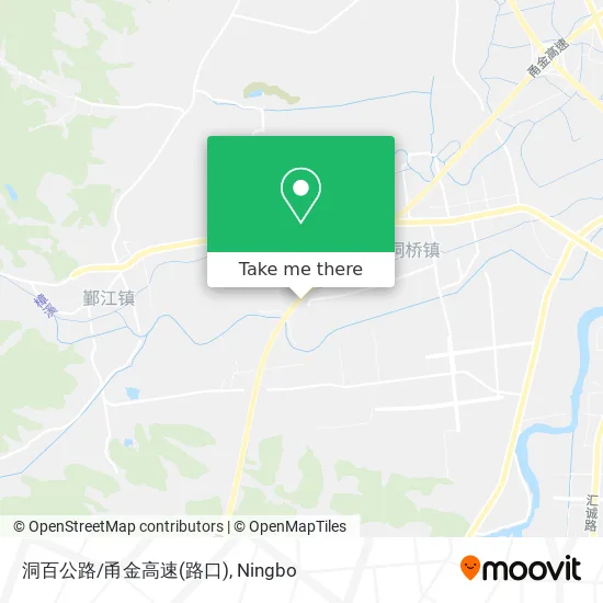 洞百公路/甬金高速(路口) map