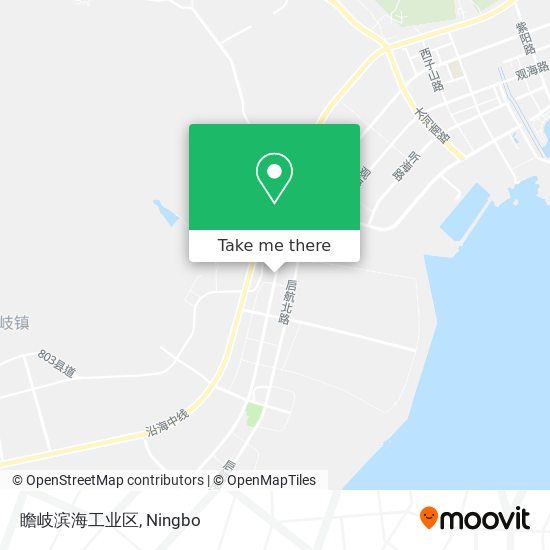 瞻岐滨海工业区 map