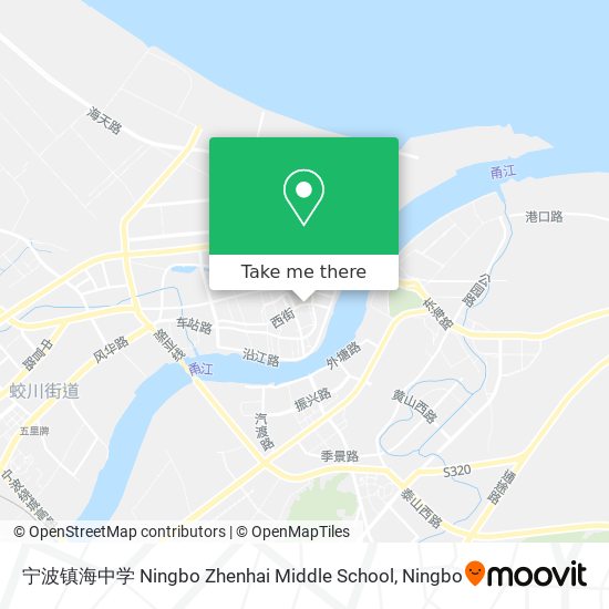 宁波镇海中学 Ningbo Zhenhai Middle School map