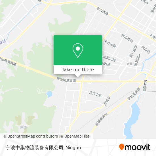 宁波中集物流装备有限公司 map