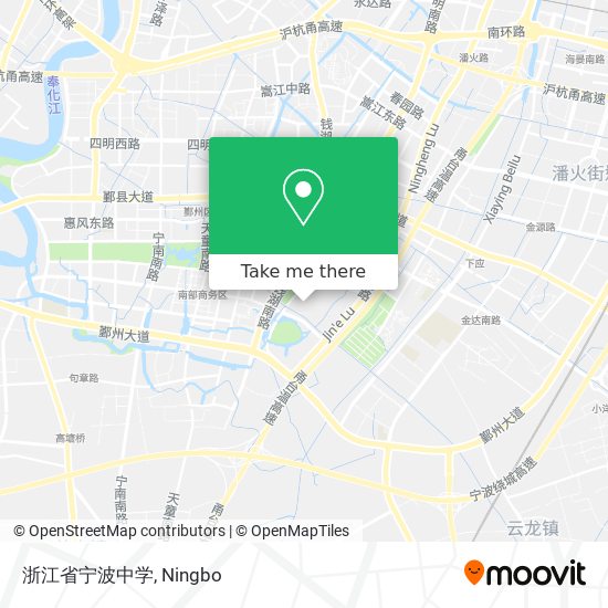 浙江省宁波中学 map