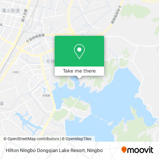 Hilton Ningbo Dongqian Lake Resort map