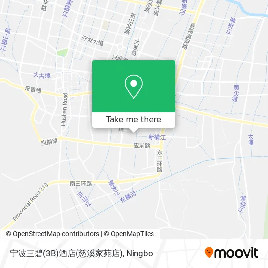 宁波三碧(3B)酒店(慈溪家苑店) map