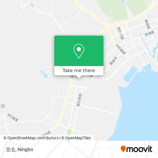 北仑 map