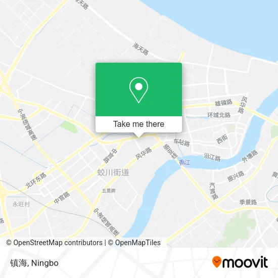 镇海 map