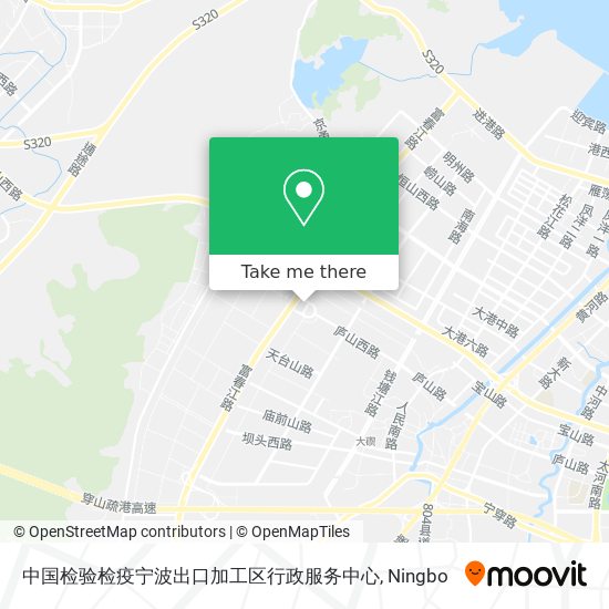 中国检验检疫宁波出口加工区行政服务中心 map