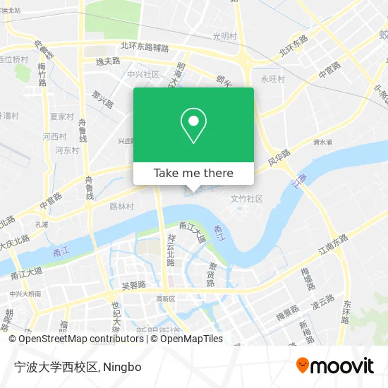 宁波大学西校区 map