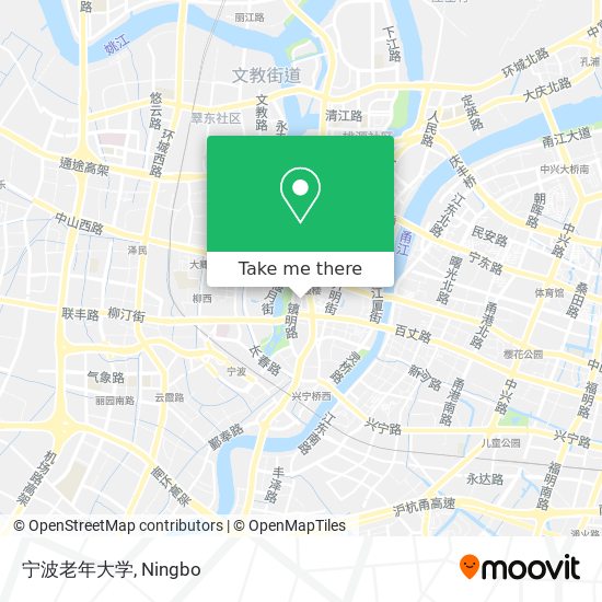 宁波老年大学 map