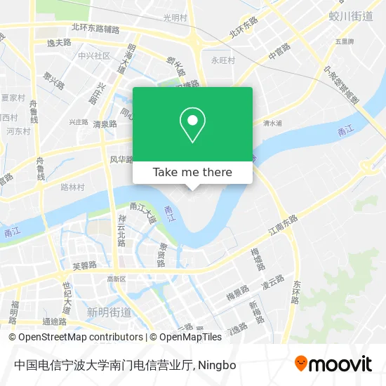 中国电信宁波大学南门电信营业厅 map